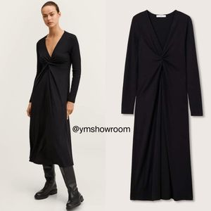 MANGO Knot knitted dress